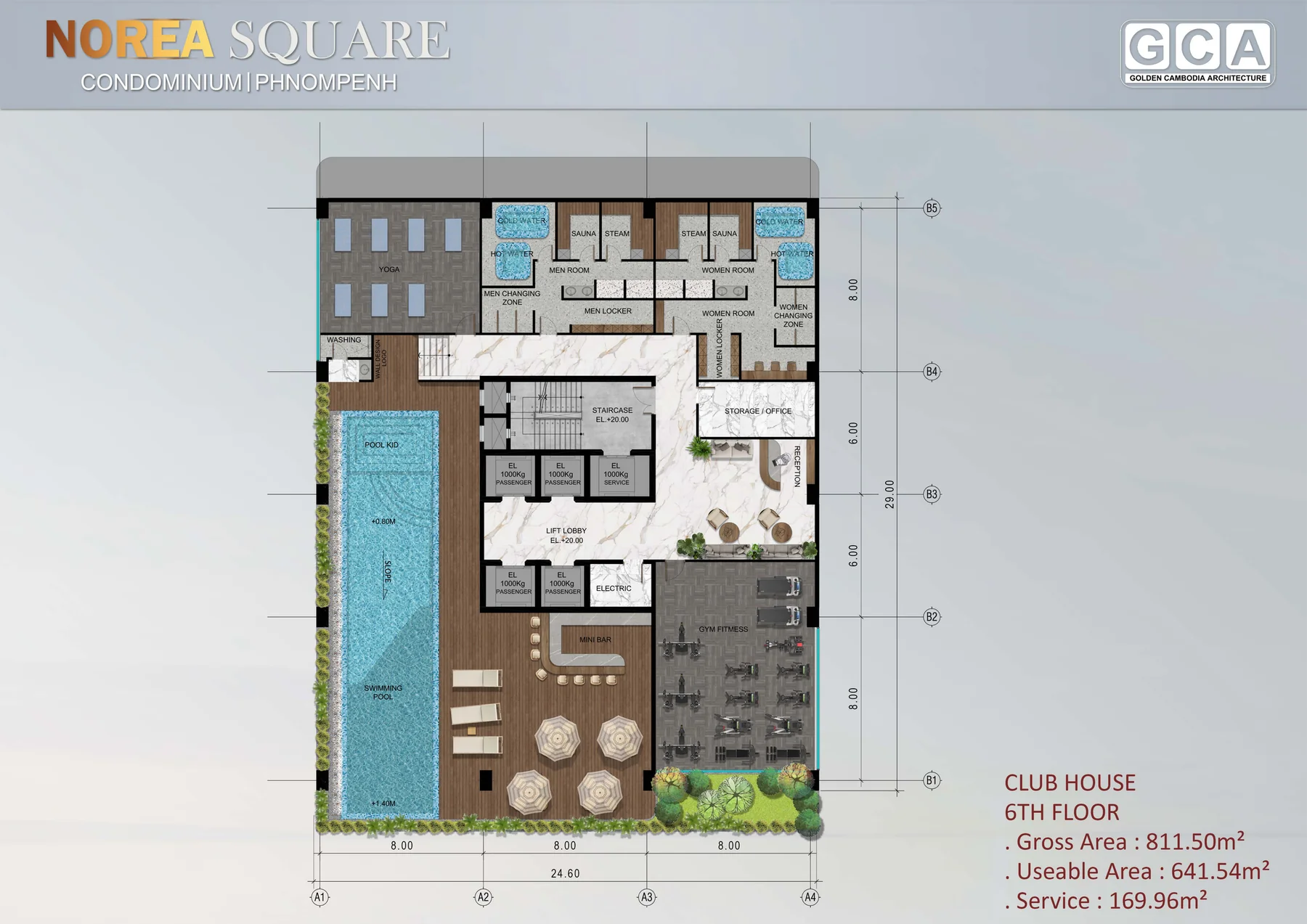 Norea Square clubhouse level plan